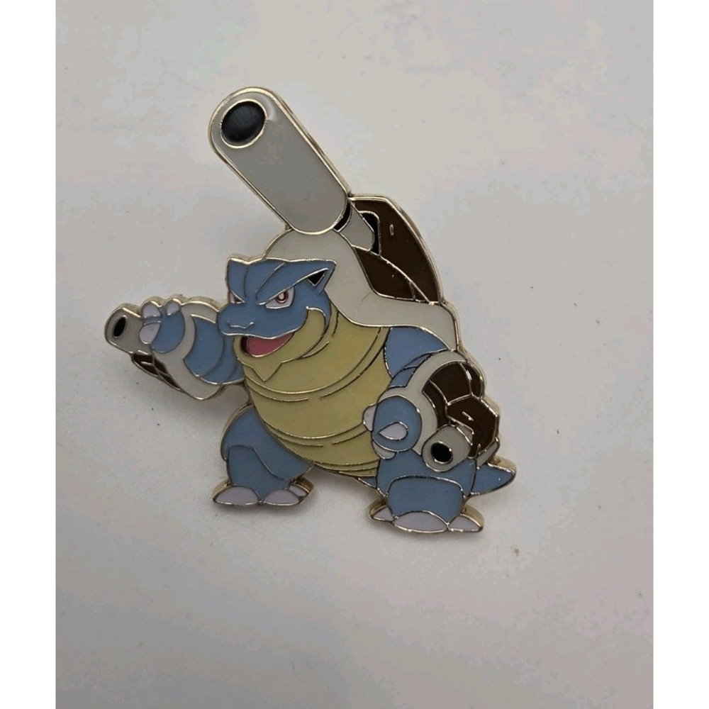 Pokémon TCG 2016 Mega Blastoise Enamel Collectors Pin Used Condition